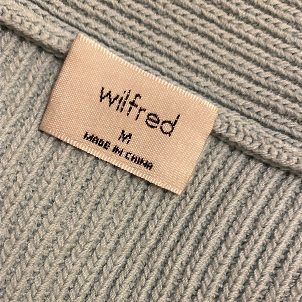 Wilfred Aritzia Women's Ribbed Knit Tank Top - Light Blue. Size M - Picture 5 of 6